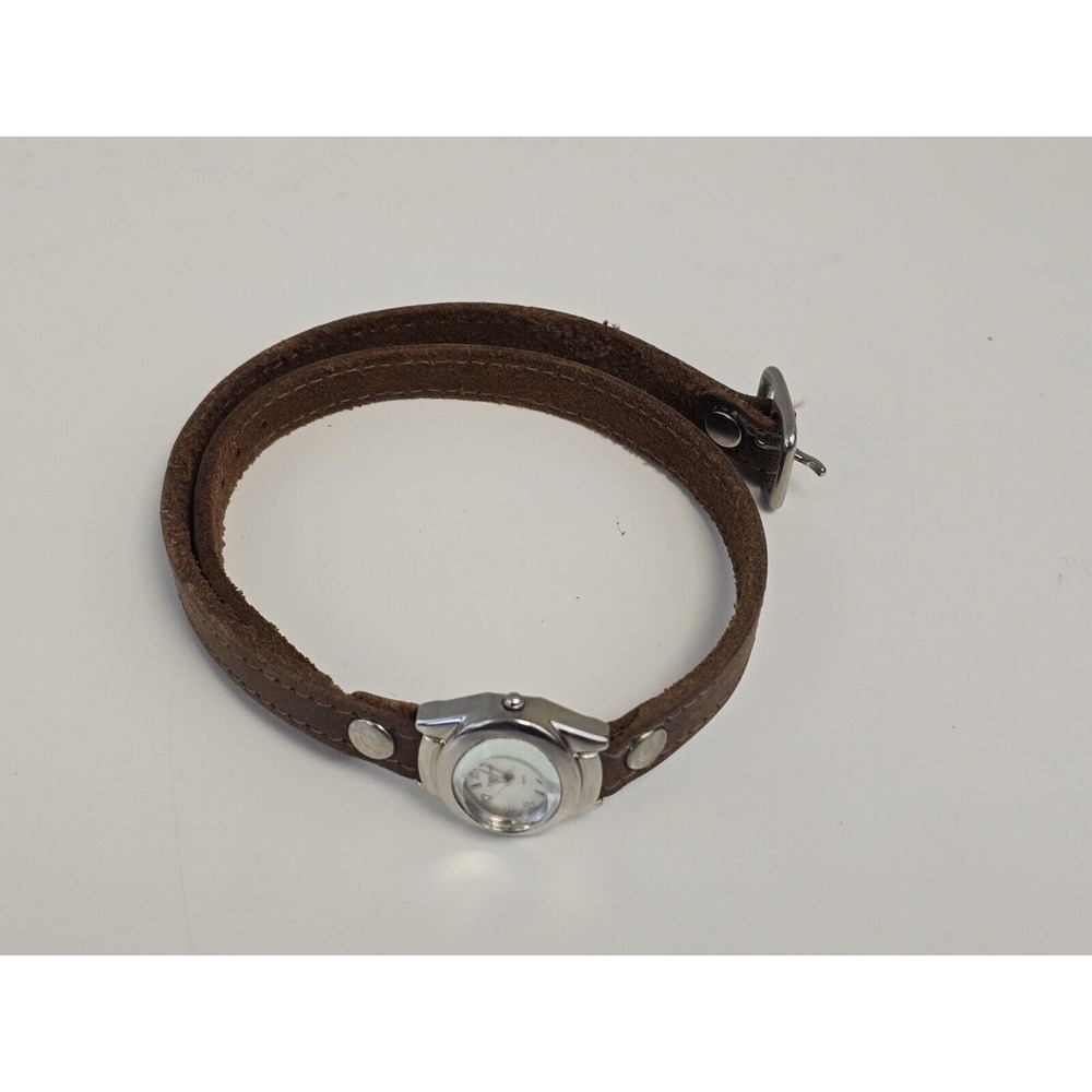 RED MONKEY Designs Womens‎ Watch Long Brown Wrap Around Leather Strap